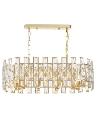 NOWOCZESNY ŻYRANDOL KRYSZTAŁOWY ZŁOTY FIORINA D70 PRO
