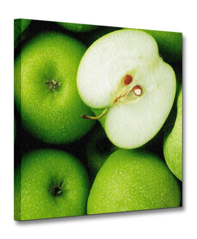 Zielone Jabłka - Obraz na płótnie