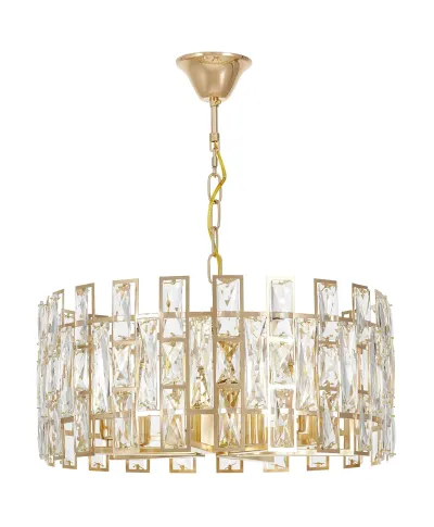 NOWOCZESNY ŻYRANDOL KRYSZTAŁOWY ZŁOTY FIORINA D60