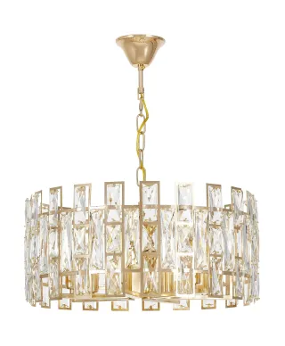 NOWOCZESNY ŻYRANDOL KRYSZTAŁOWY ZŁOTY FIORINA D60