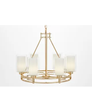 NOWOCZESNA LAMPA WISZĄCA ZŁOTA MARIETTA W6