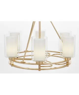 NOWOCZESNA LAMPA WISZĄCA ZŁOTA MARIETTA W6