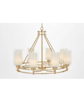 NOWOCZESNA LAMPA WISZĄCA ZŁOTA MARIETTA W8