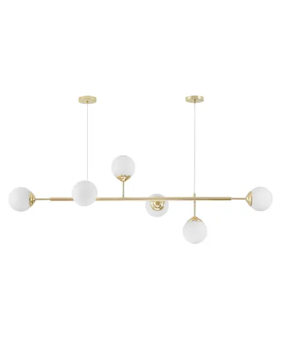 NOWOCZESNA LAMPA WISZĄCA KLASYCZNE ZŁOTO FINO W6