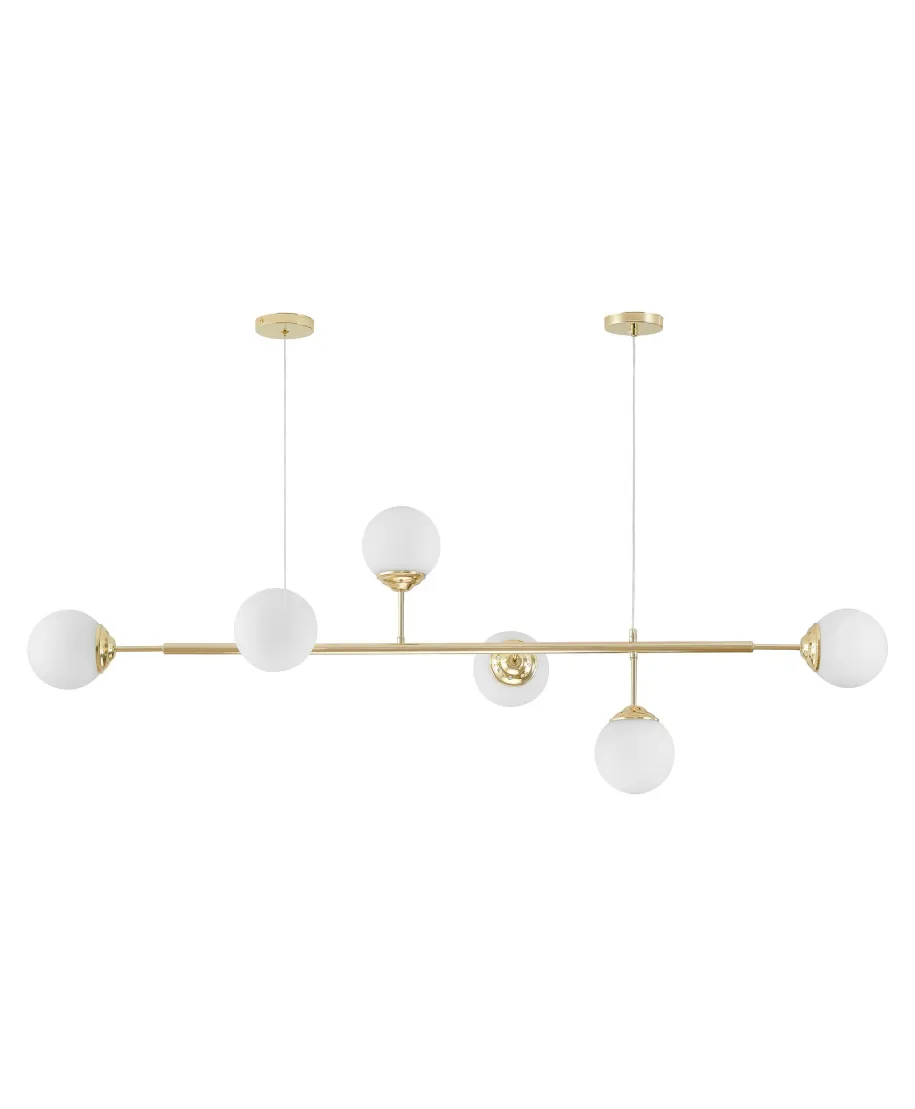 NOWOCZESNA LAMPA WISZĄCA KLASYCZNE ZŁOTO FINO W6