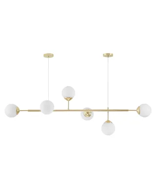 NOWOCZESNA LAMPA WISZĄCA KLASYCZNE ZŁOTO FINO W6