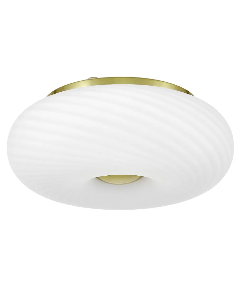 NOWOCZESNA LAMPA SUFITOWA PLAFON BIAŁO-ZŁOTY MONARTE D28