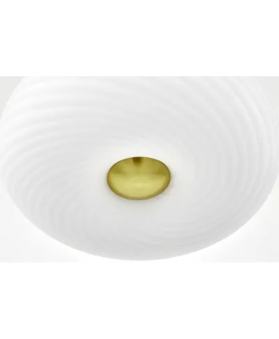 NOWOCZESNA LAMPA SUFITOWA PLAFON BIAŁO-ZŁOTY MONARTE D28