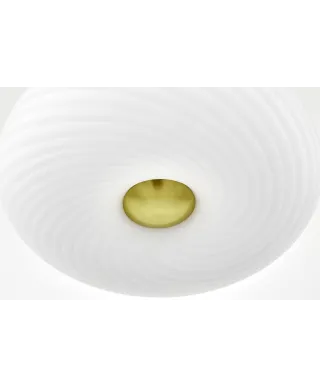 NOWOCZESNA LAMPA SUFITOWA PLAFON BIAŁO-ZŁOTY MONARTE D28