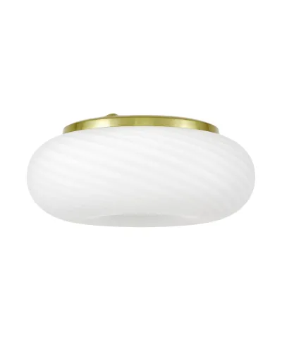 NOWOCZESNA LAMPA SUFITOWA PLAFON BIAŁO-ZŁOTY MONARTE D28