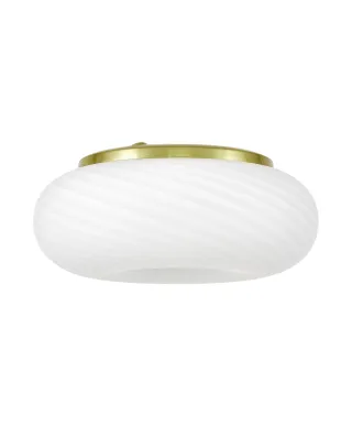 NOWOCZESNA LAMPA SUFITOWA PLAFON BIAŁO-ZŁOTY MONARTE D28