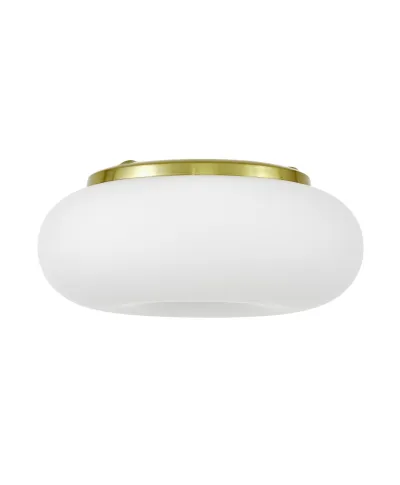 NOWOCZESNA LAMPA SUFITOWA PLAFON BIAŁO-ZŁOTY BIANTE D28
