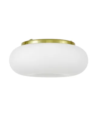 NOWOCZESNA LAMPA SUFITOWA PLAFON BIAŁO-ZŁOTY BIANTE D28