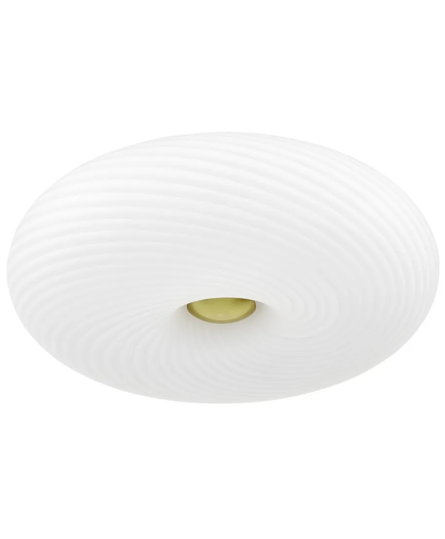 NOWOCZESNA LAMPA SUFITOWA PLAFON BIAŁO-ZŁOTY MONARTE D38