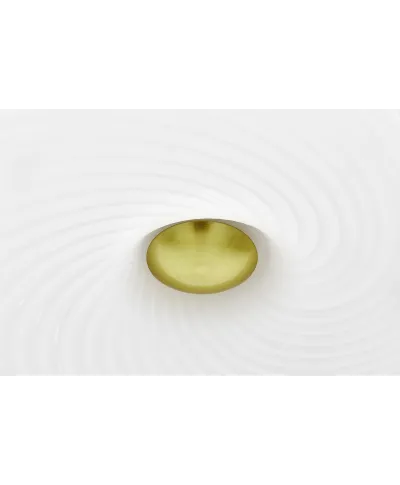 NOWOCZESNA LAMPA SUFITOWA PLAFON BIAŁO-ZŁOTY MONARTE D38