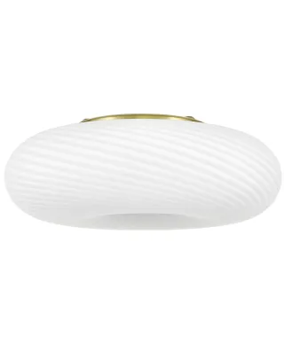 NOWOCZESNA LAMPA SUFITOWA PLAFON BIAŁO-ZŁOTY MONARTE D38