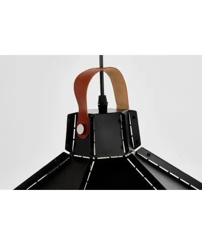 LAMPA SUFITOWA WISZĄCA LOFT CZARNA CONA W1