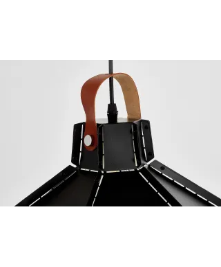 LAMPA SUFITOWA WISZĄCA LOFT CZARNA CONA W1