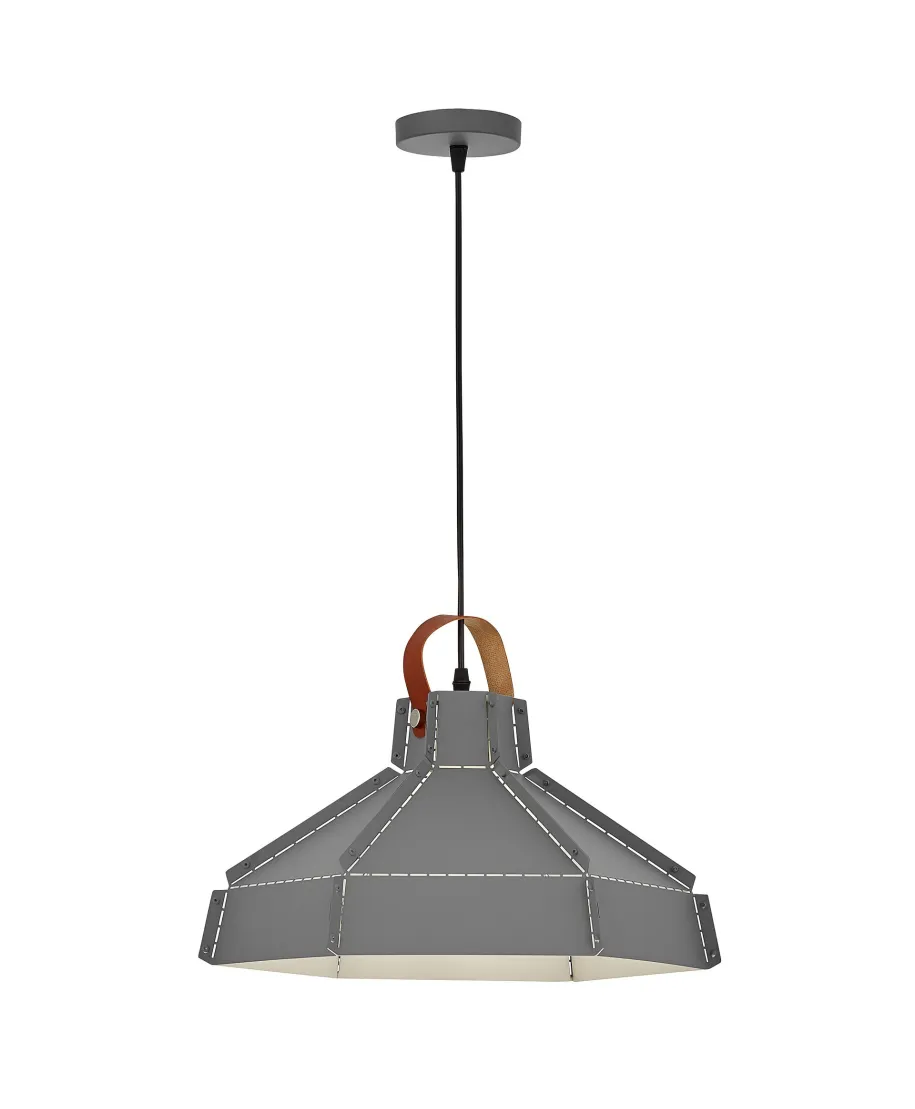 LAMPA SUFITOWA WISZĄCA LOFT SZARA CONA W1