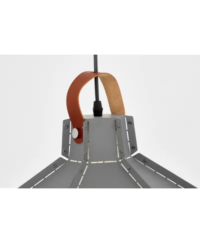 LAMPA SUFITOWA WISZĄCA LOFT SZARA CONA W1