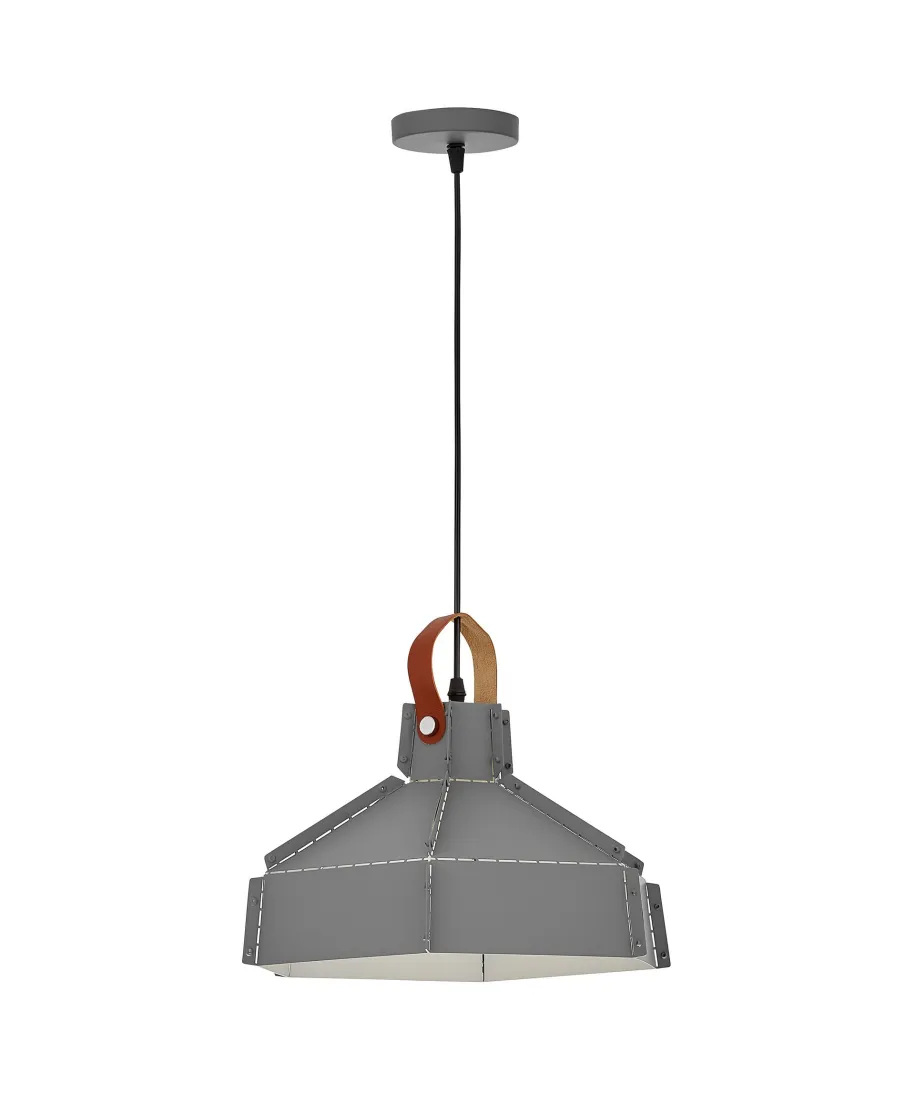 LAMPA SUFITOWA WISZĄCA LOFT SZARA DONA W1