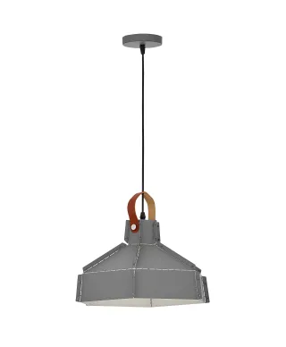 LAMPA SUFITOWA WISZĄCA LOFT SZARA DONA W1