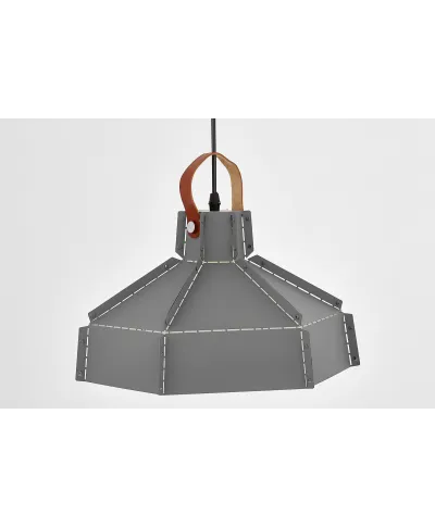 LAMPA SUFITOWA WISZĄCA LOFT SZARA DONA W1