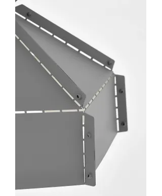 LAMPA SUFITOWA WISZĄCA LOFT SZARA DONA W1