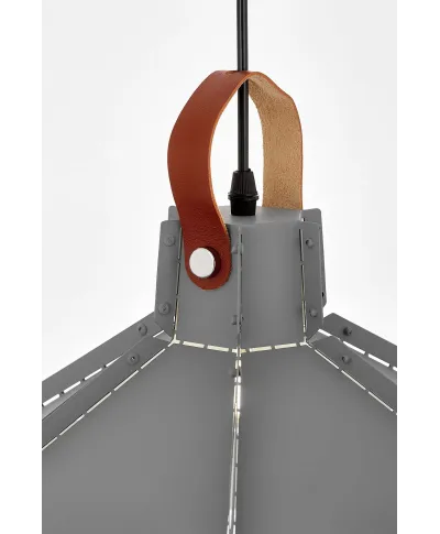 LAMPA SUFITOWA WISZĄCA LOFT SZARA DONA W1