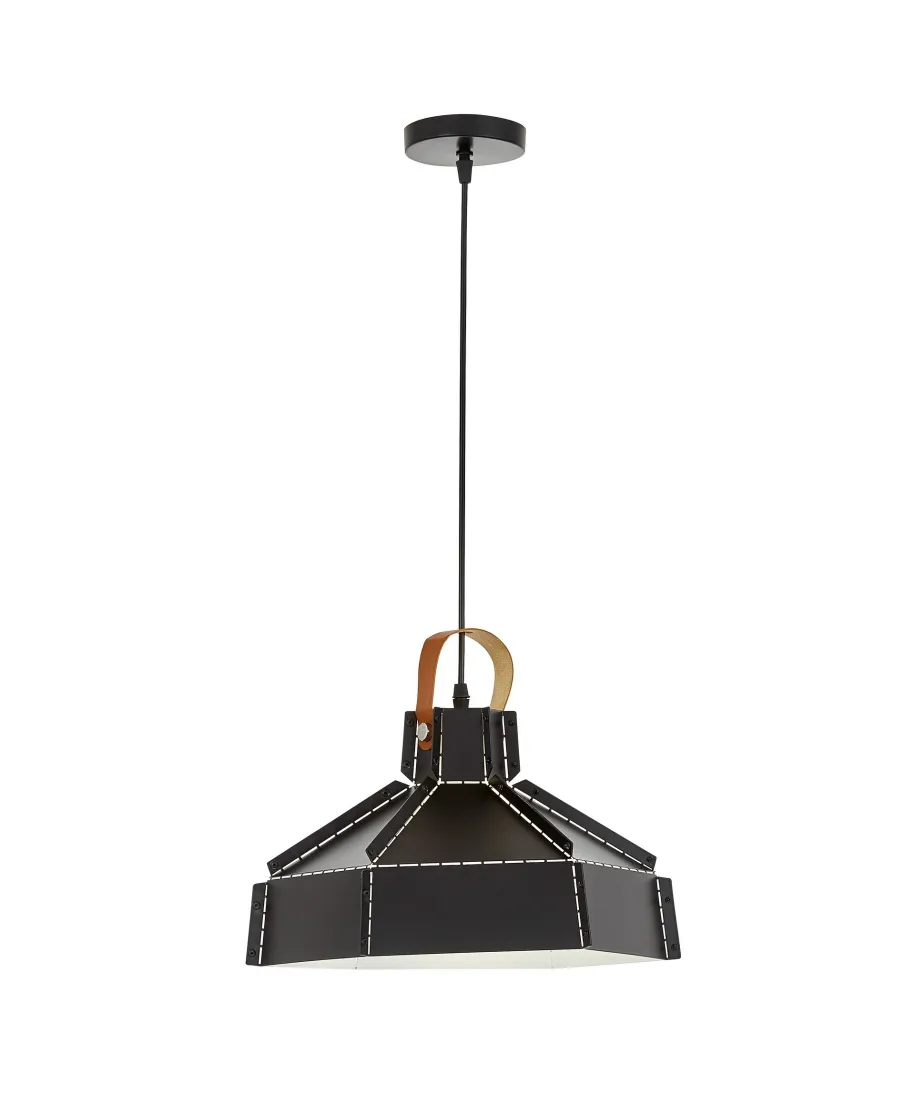 LAMPA SUFITOWA WISZĄCA LOFT CZARNA DONA W1