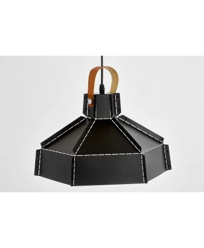 LAMPA SUFITOWA WISZĄCA LOFT CZARNA DONA W1