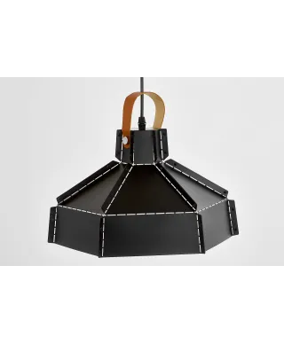 LAMPA SUFITOWA WISZĄCA LOFT CZARNA DONA W1