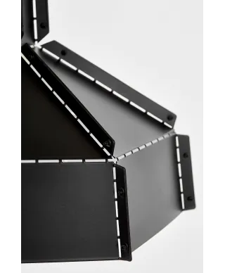 LAMPA SUFITOWA WISZĄCA LOFT CZARNA DONA W1