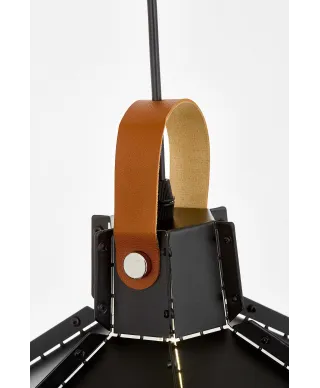 LAMPA SUFITOWA WISZĄCA LOFT CZARNA DONA W1