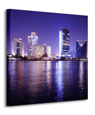 Obraz na płótnie - Night Scene, Dubai - 40x40 cm