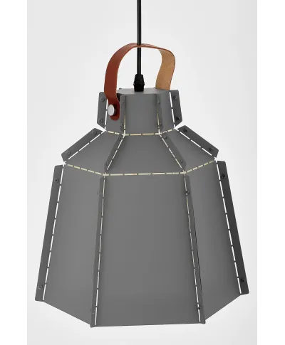 LAMPA SUFITOWA WISZĄCA LOFT SZARA MONA W1