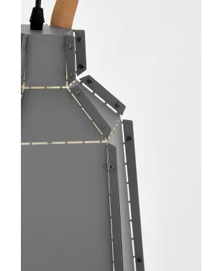 LAMPA SUFITOWA WISZĄCA LOFT SZARA MONA W1