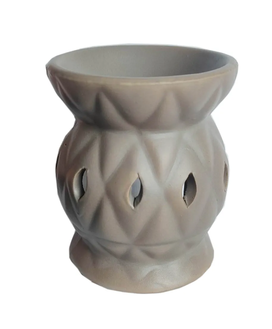 Kominek na olejek zapachowy 6,5xh8cm    beżowy mat