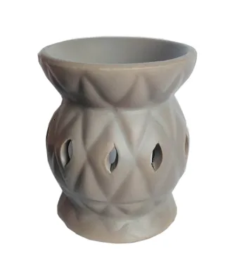 Kominek na olejek zapachowy 6,5xh8cm    beżowy mat