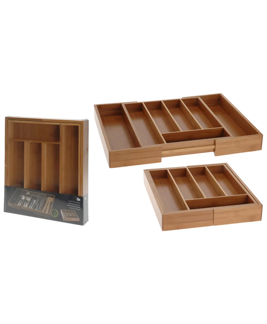 WKŁAD DO SZUFLADY NA SZTUĆCE ROZSUWANY  (28X33,5CM)/45X33,5CM