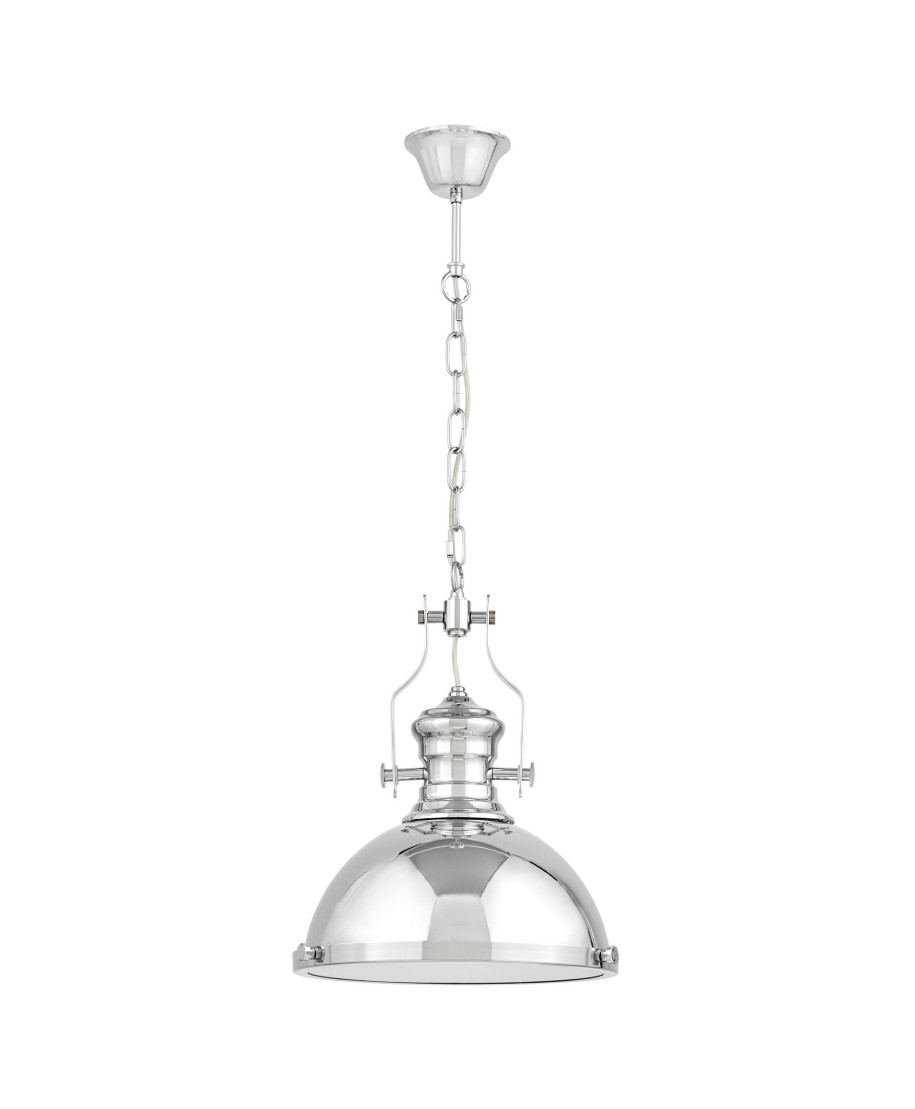 LAMPA WISZĄCA INDUSTRIALNA LOFT CHROMOWANA ETTORE