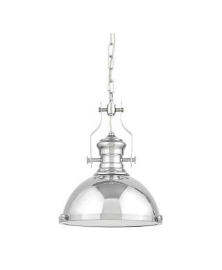 LAMPA WISZĄCA INDUSTRIALNA LOFT CHROMOWANA ETTORE