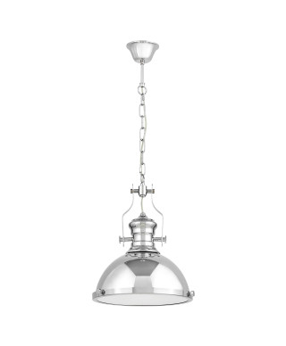 LAMPA WISZĄCA INDUSTRIALNA LOFT CHROMOWANA ETTORE