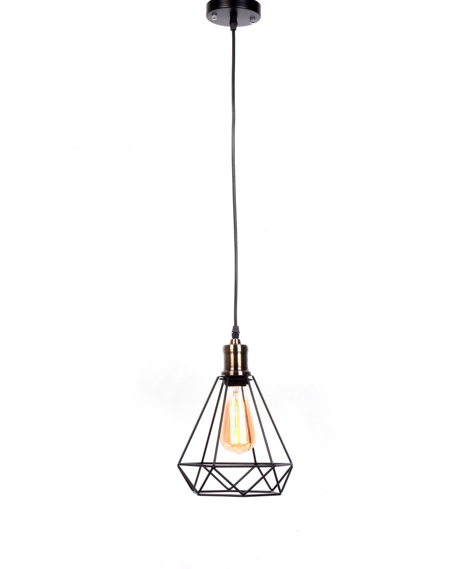 LAMPA WISZĄCA INDUSTRIALNA LOFT CZARNA COBI