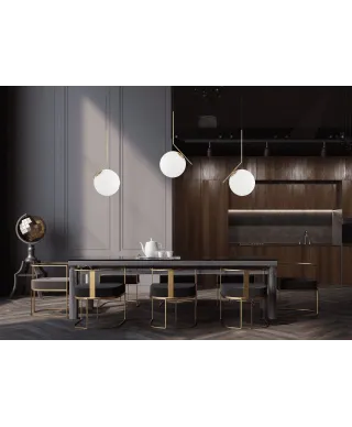 NOWOCZESNA LAMPA WISZĄCA MOSIĘŻNA SORENTO D30