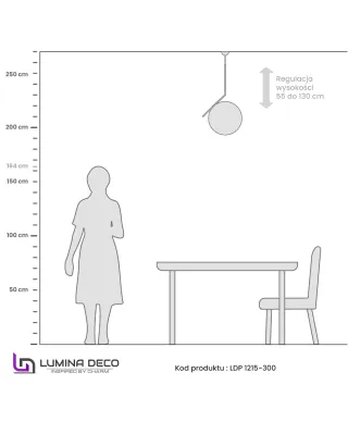 NOWOCZESNA LAMPA WISZĄCA MOSIĘŻNA SORENTO D30