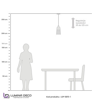 NOWOCZESNA LAMPA WISZĄCA SZKLANA ETRICA ZŁOTA