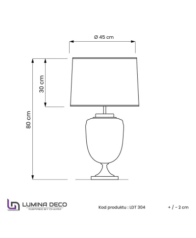 LAMPA NOCNA BIAŁO-ZŁOTA OLIMPIA