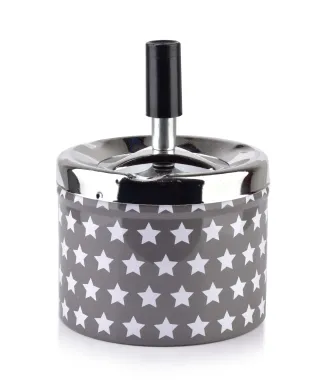 ASHLEY Popielniczka 9,3xh12cm gwiazdki