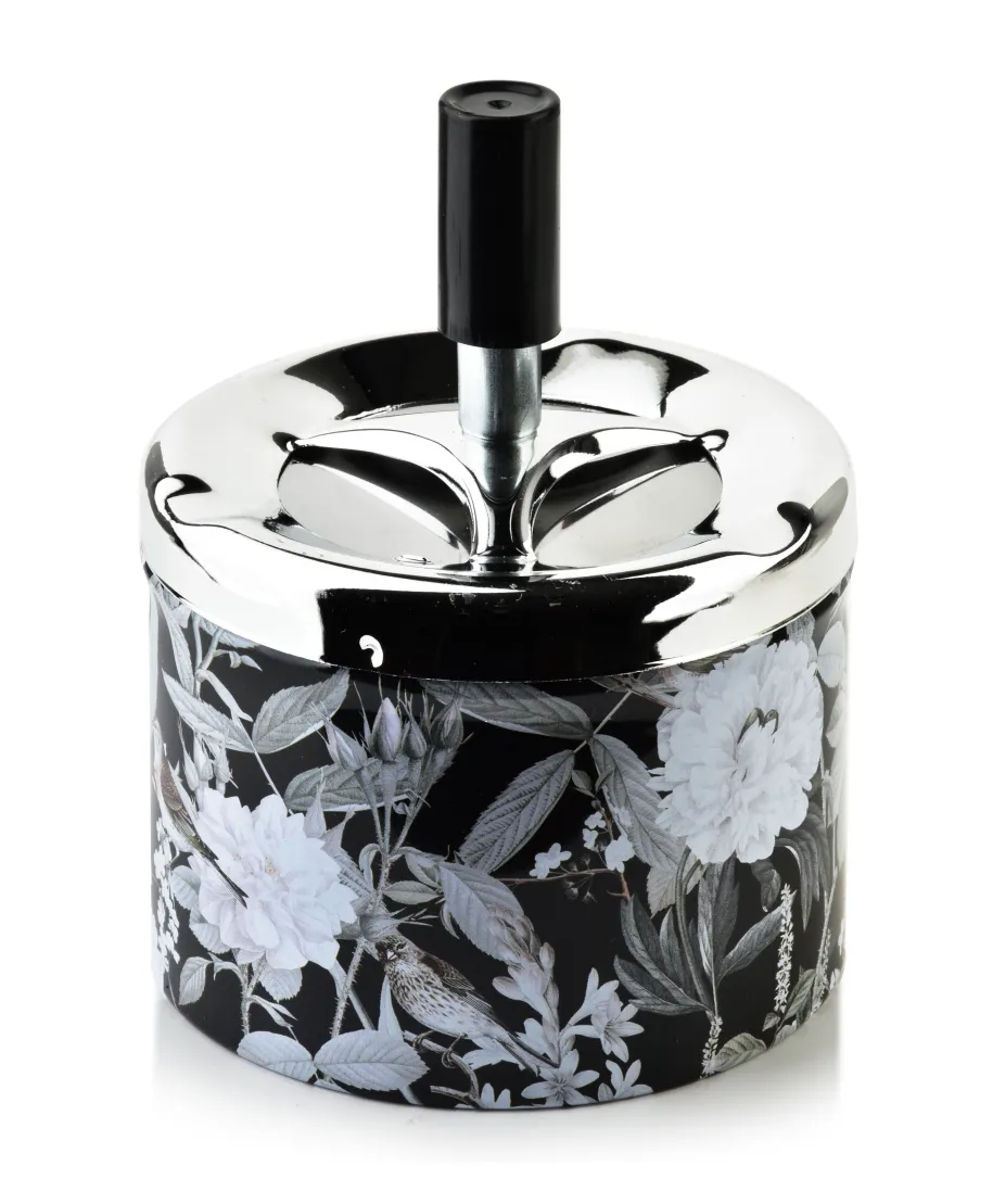 ASHLEY Popielniczka 9,3xh12cm kwiaty